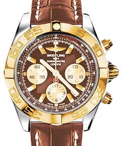 replica breitling chronomat b01 2-tone cb011012/q576 croco gold deployant watches