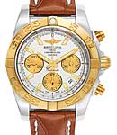 replica breitling chronomat b01 2-tone cb014012/g713 croco brown tang watches