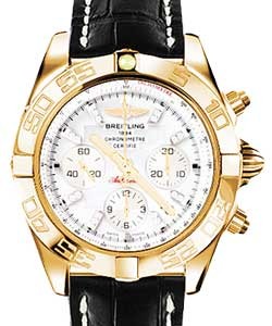 Replica Breitling Chronomat B01 Rose-Gold HB011012/A698 croco black tang