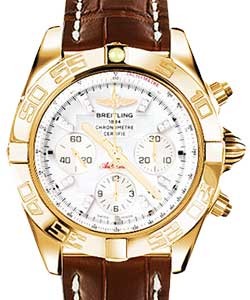replica breitling chronomat b01 rose-gold hb011012/a698 croco brown deployant watches