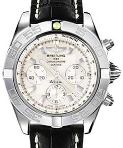 replica breitling chronomat b01 white-gold jb011011/g688 croco black deployant watches