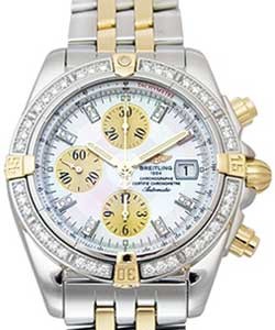 replica breitling chronomat evolution 2-tone-on-bracelet b1335653/g570 watches