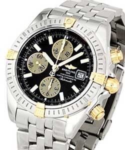 replica breitling chronomat evolution 2-tone-on-bracelet b1335611.b720 357a watches