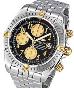 replica breitling chronomat evolution 2-tone-on-bracelet b1335611/b723 ss watches