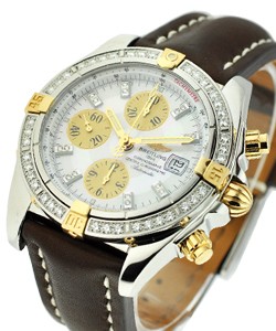 replica breitling chronomat evolution 2-tone-on-strap  watches