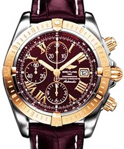 replica breitling chronomat evolution 2-tone-on-strap c1335611/k515 croco tang watches