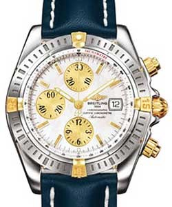 replica breitling chronomat evolution 2-tone-on-strap b1335611/a571 watches