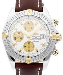 replica breitling chronomat evolution 2-tone-on-strap 157   b1335611/g570 watches