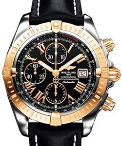 replica breitling chronomat evolution 2-tone-on-strap c1335611/b821 1lt watches