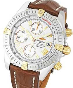 replica breitling chronomat evolution 2-tone-on-strap a1335611 a675 watches