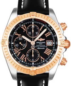 replica breitling chronomat evolution 2-tone-on-strap c1335612/b821 watches