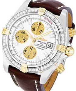 replica breitling chronomat evolution 2-tone-on-strap b1335653/a572 2ct watches