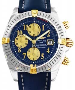 replica breitling chronomat evolution 2-tone-on-strap b1335611/c648 3lt watches