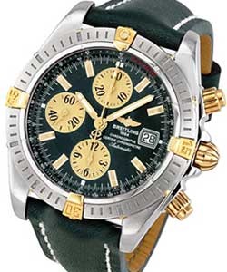 replica breitling chronomat evolution 2-tone-on-strap b1335611/l502 5lt watches