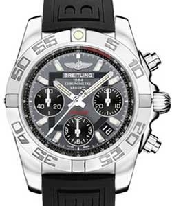 replica breitling chronomat evolution steel-on-strap ab014012/f554 diver pro iii black deployant watches