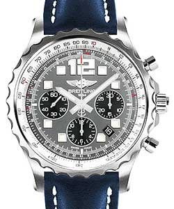 replica breitling chronospace steel a2336035/f555 leather blue deployant watches
