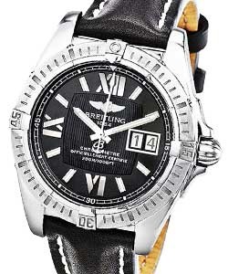replica breitling cockpit steel a4935011/b912 leather black tang watches
