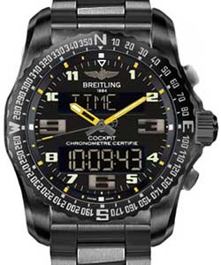 replica breitling cockpit b50 titanium vb5010a4/bd41 professional iii black titanium watches