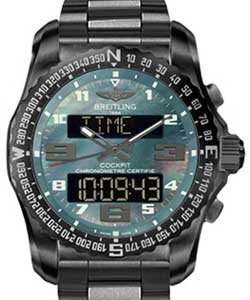 replica breitling cockpit b50 titanium vb5010d3/l530 professional iii black titanium watches