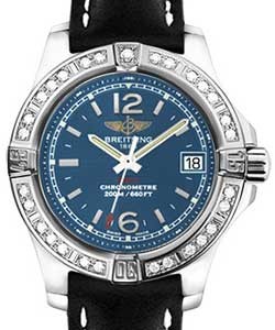 replica breitling colt gmt-steel a7738853/c908 leather black tang watches