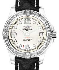 replica breitling colt ladys-stainless-steel- a7438953/a771 sahara black deployant watches