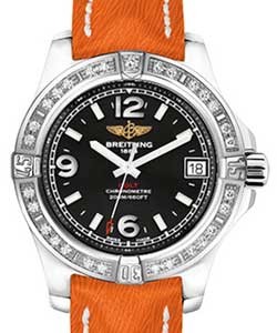 replica breitling colt ladys-stainless-steel- a7438953/bd82 sahara orange deployant watches