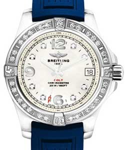 replica breitling colt ladys-stainless-steel- a7438953/a771 diver pro iii blue tang watches