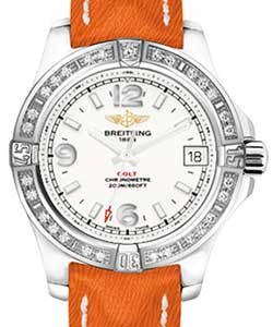 replica breitling colt ladys-stainless-steel- a7438953/g803 sahara orange tang watches