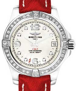 replica breitling colt ladys-stainless-steel- a7438953/a771 sahara red deployant watches