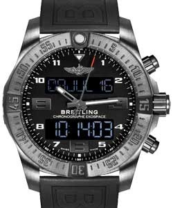 replica breitling exospace chronograph- vb5510h1/be45 twinpro anthracite black pushbutton watches