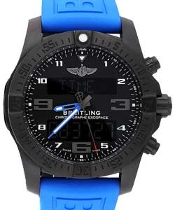 Replica Breitling Exospace Chronograph- VB5510H2/BE45 twinpro blue black pushbutton foldin