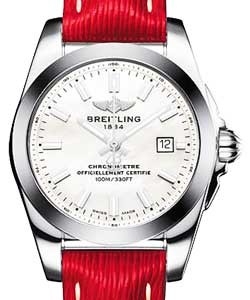Replica Breitling Galactic 29-Steel W7234812/A784 sahara red deployant