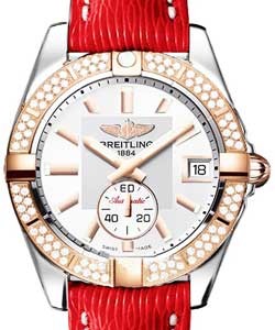 replica breitling galactic 36mm-2-tone c3733053/g714 sahara red deployant watches