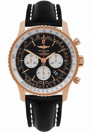 replica breitling navitimer automatic rb012721/bd10 leather black deployant watches