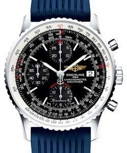 replica breitling navitimer heritage a1332412/bf27 navitimer rubber blue deployant watches