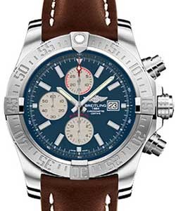 Replica Breitling Super Avenger Steel A1337111/C871 leather brown deployant