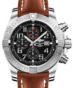 Replica Breitling Super Avenger Steel A1337111/BC28 leather gold deployant