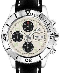 replica breitling superocean chronograph-series a13341c3/g782 leather black deployant watches