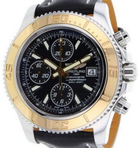 replica breitling superocean chronograph-series c1334112/ba84 leather black folding watches