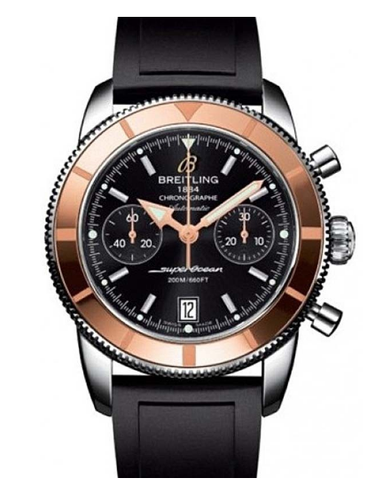 replica breitling superocean heritage-chronograph u2337012/bb81 diver pro ii black deployant watches
